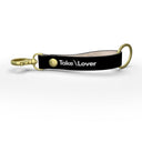 Take a lover leather strap keychain
