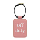 Off duty Leather Luggage Tags